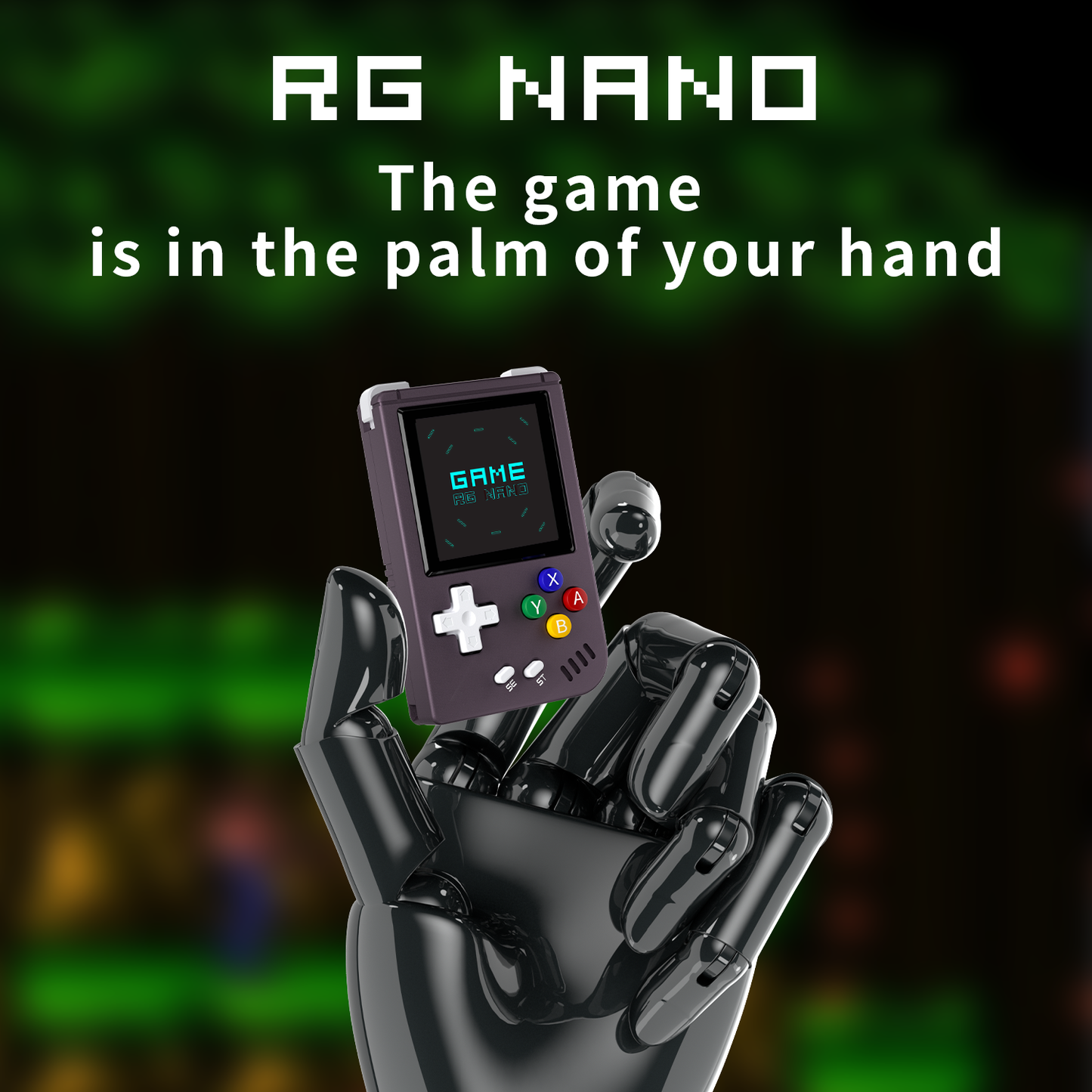 【HIFI/Metal Shell/PS1/Keychain/10Hours】Anbernic RG Nano 【Buy 1 Get 1 Keychain+1 Audio Cord Cable+1 USB Cable】Portable Mini Retro Handheld Game Console Linux System 1.54" IPS Screen Over 12 Emulators with 10K Games Playable