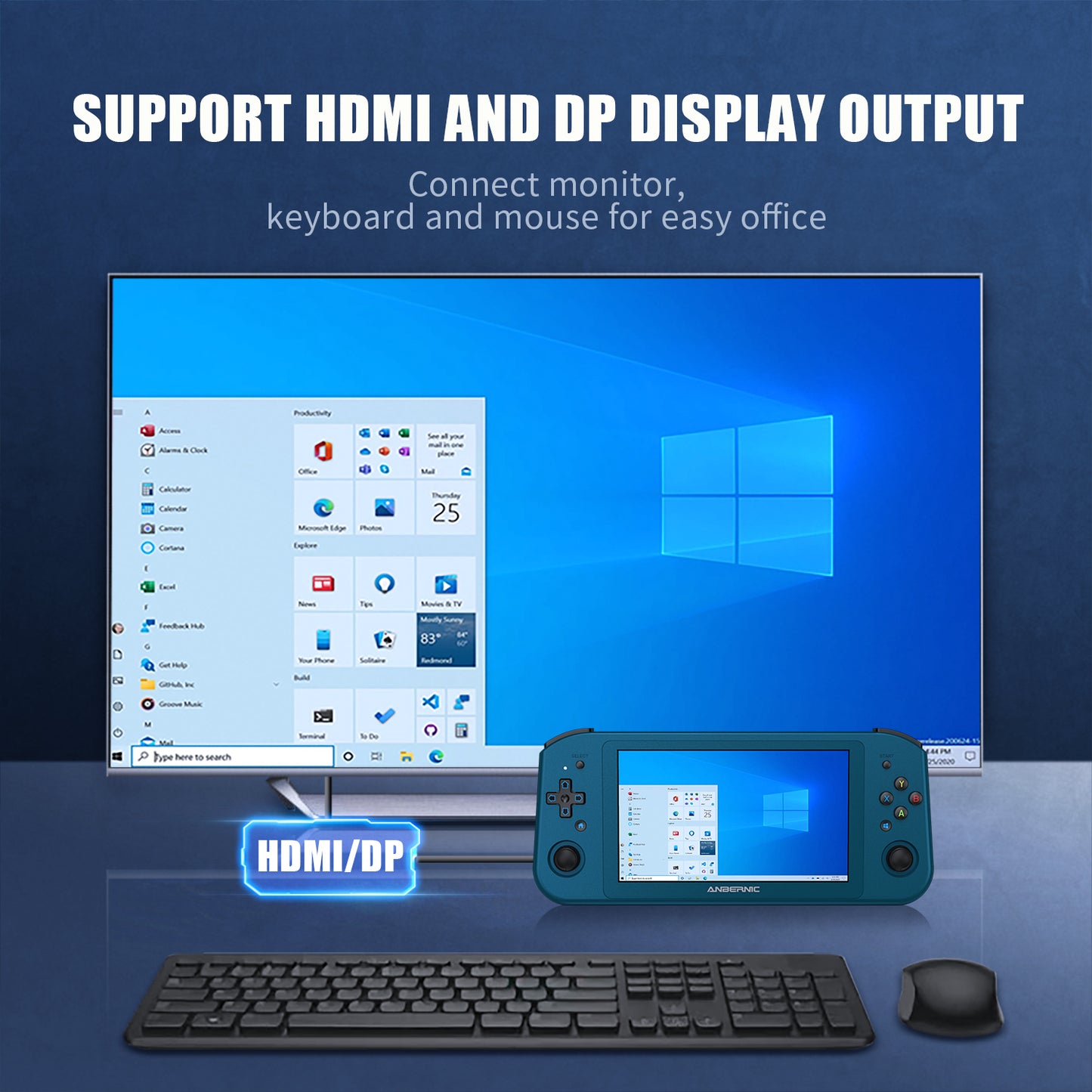 【PS3/Steam/XBOX360/Window11】WIN600【Buy 1 Get 1 8K HDMI Cable+1 Multi-Port Adapter】PC Gaming Handheld Console Steam OS +Windows11, 5G WiFi 4.2 Bluetooth 3050E Dali APU 16GB RAM DDR4/1TB SSD 5.94 Inch Screen 9000mAh Battery 35K Games Pre-installed