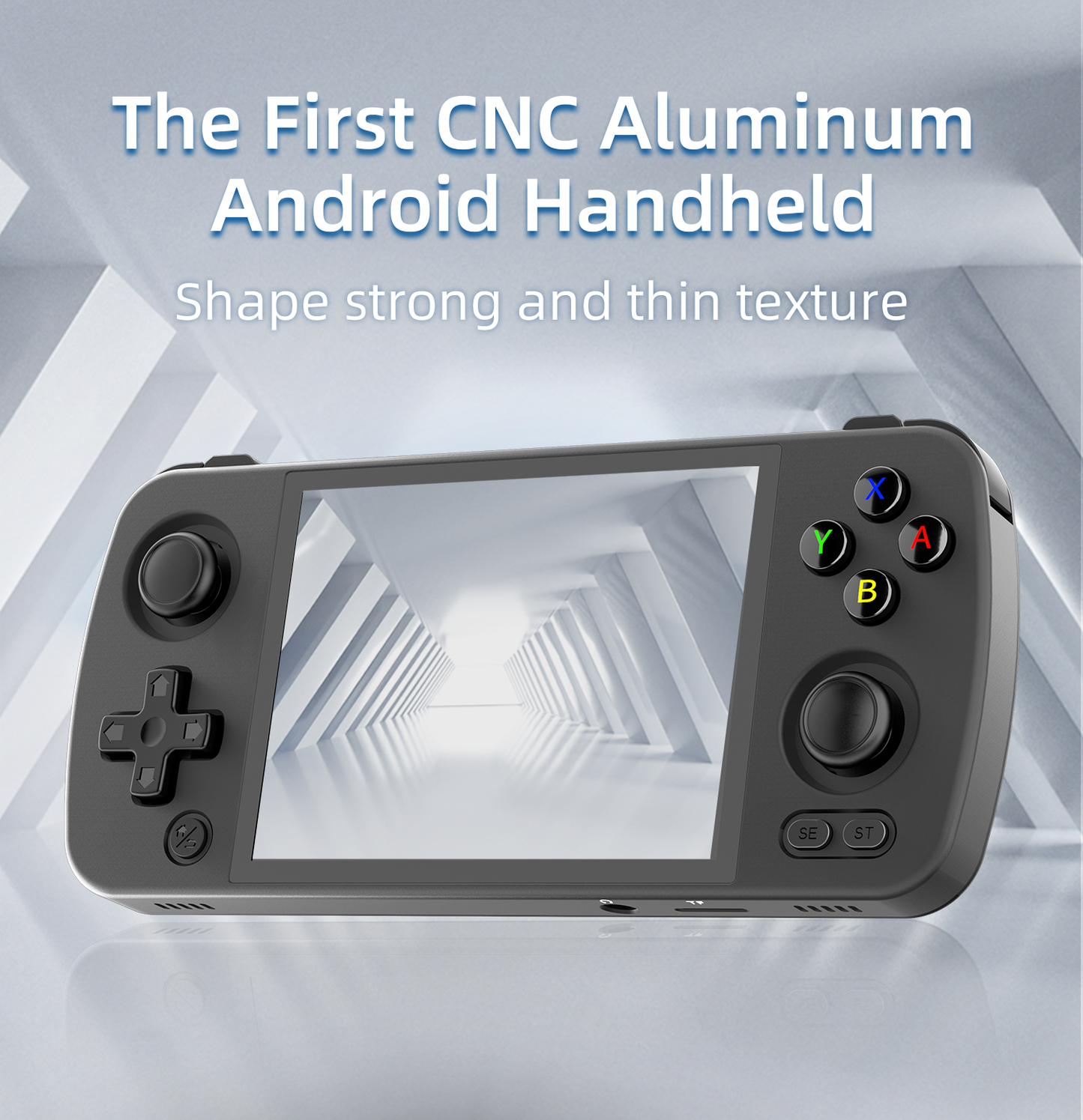 Anbernic RG405M【Superb Bundle】【Buy 1 Get 256GB Game Card+1 USB card reader+1 Fancy Case+1 Screen Protector+1 Type-C Cable】Handheld Game Console Aluminum Alloy CNC Android 12 System Google Play 4.0 Inch IPS Touch Screen 20K Games 26 Emulators