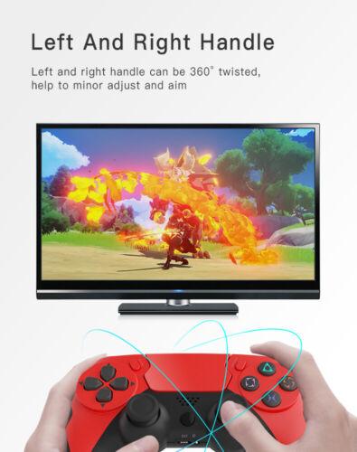 【Wireless/BT4.0/Duel Vibration】Anbernic Gamepad suitable for 353M/V/VS/PS/PC Wireless Bluetooth 4.0 Gamepad Dual Vibration Six-Axis with Touch Microphone Game Console Controller Joystick